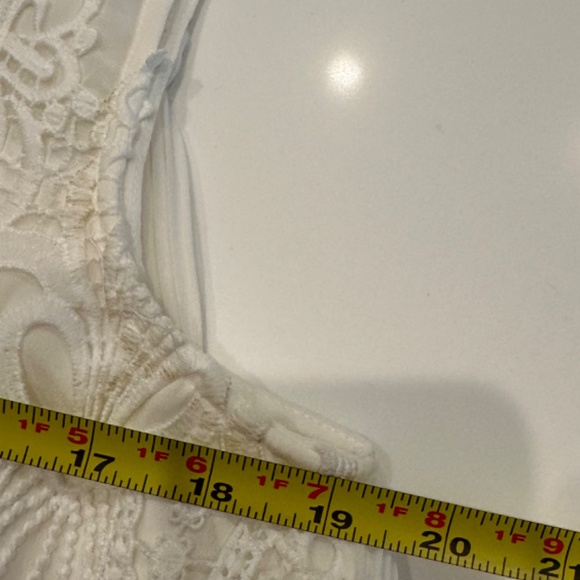 CeCe | Pleated Lace Sleeveless Dress | High Neck | Chiffon | Size 12 | NORDSTROM - Picture 8 of 9